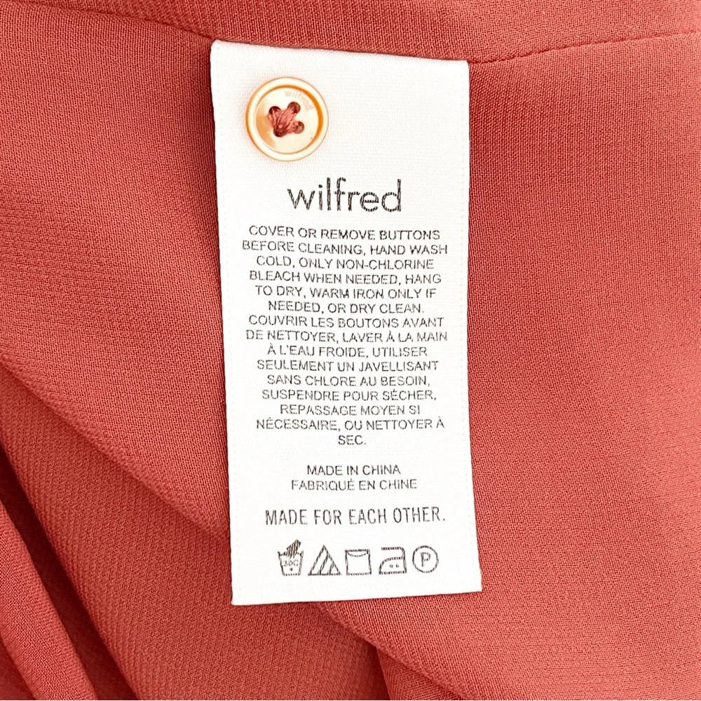 New Wilfred by Aritzia Barossa Dress in Carmine Red size XS - Picture 5 of 6